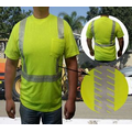 Safety T Shirt ANSI Class 2 with Segmented Tape